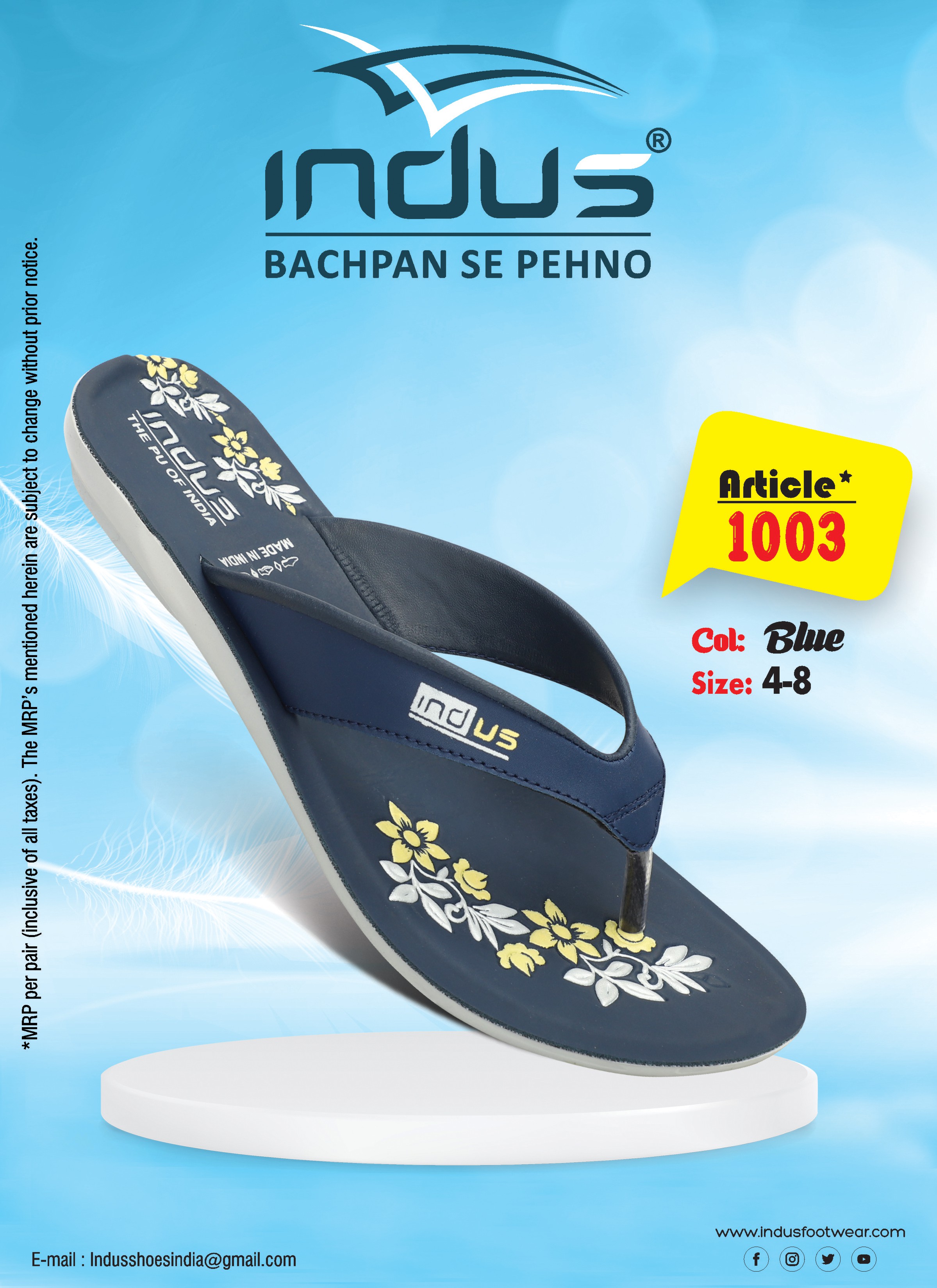 Buy Navy blue Flip Flop & Slippers for Women by INBLU Online | Ajio.com